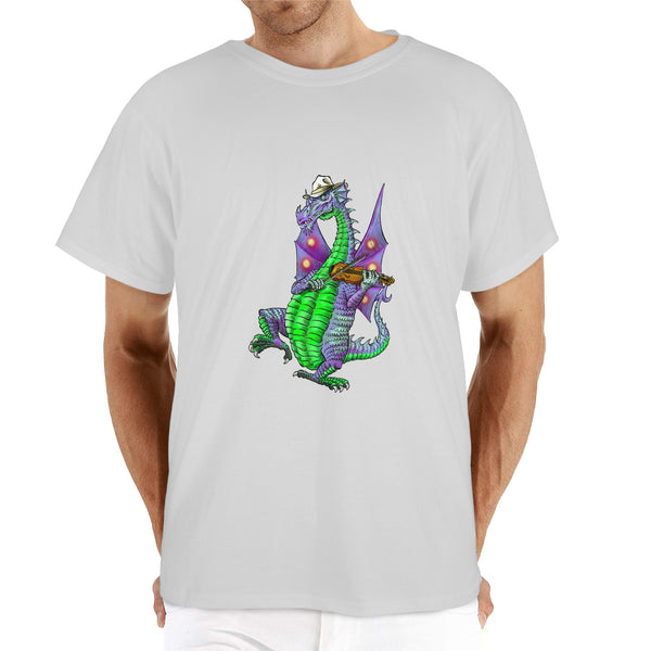 Fiddlin' Dragon Unisex 100% Heavy Cotton T-Shirt
