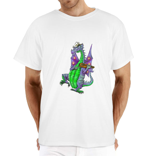 Fiddlin' Dragon Unisex 100% Heavy Cotton T-Shirt