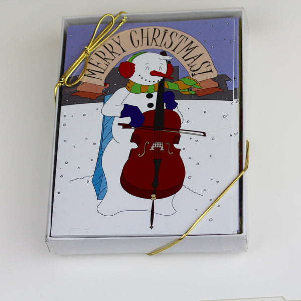 Merry Christmas Cellist Gift Box